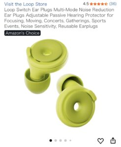 Loop Switch ノイズリダクション耳栓 画像