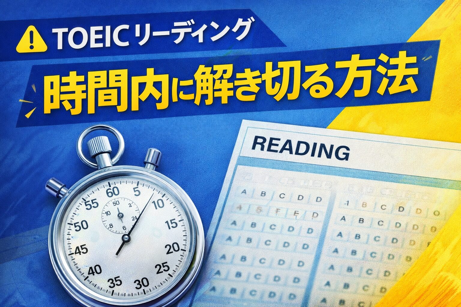 TOEICリーディング対策をイメージしたアイキャッチ画像